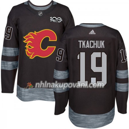 Calgary Flames Dresy Matthew Tkachuk 19 1917-2017 100th Anniversary Adidas Černá Authentic - Pánské Calgary Flames Dresy Matthew Tkachuk 19 1917-2017 100th Anniversary Adidas Černá Authentic - Pánské
